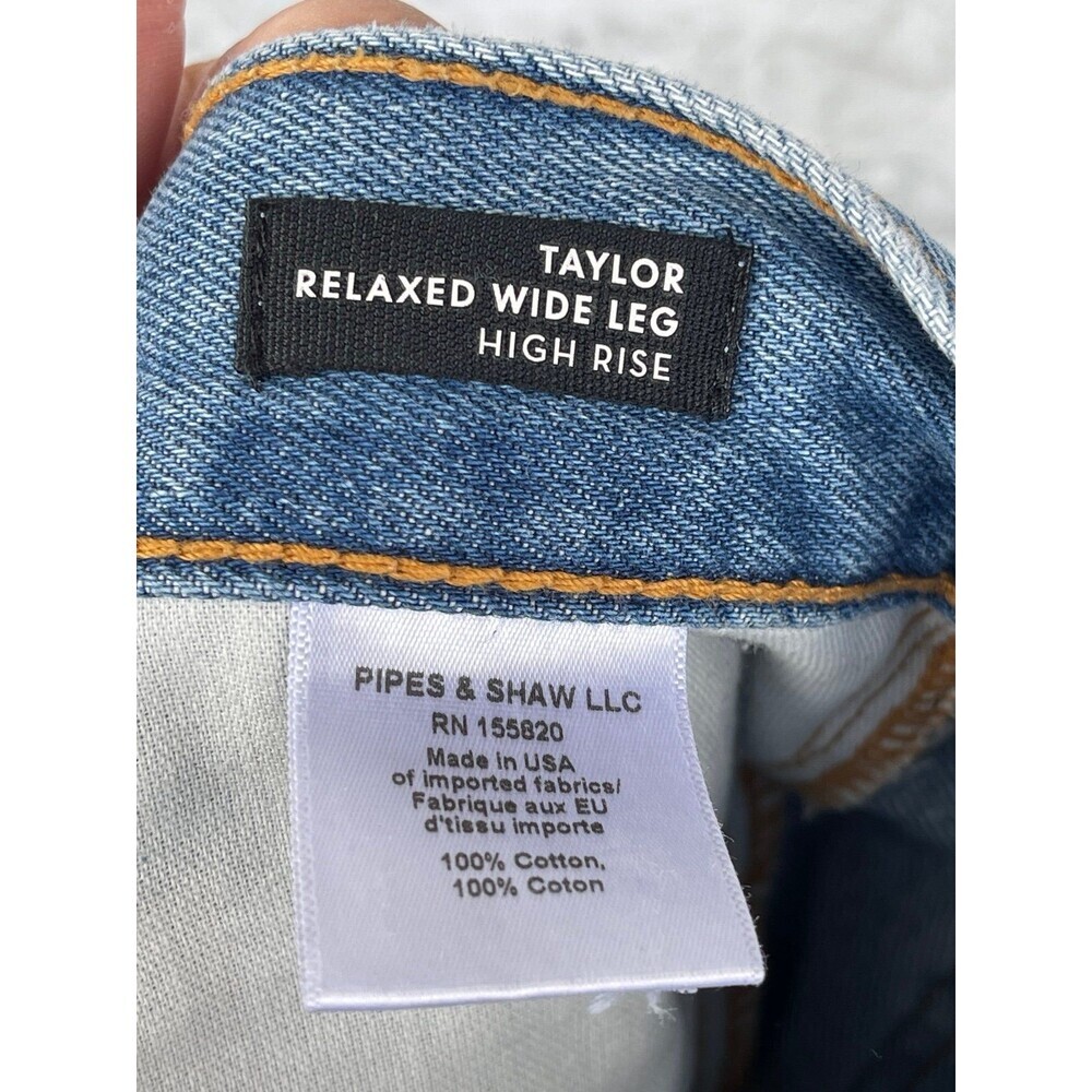 VERONICA BEARD TAYLOR RELAXED WIDE LEG
HIGH RISE DISTRESS SIZE 27 - Picture 9 of 11